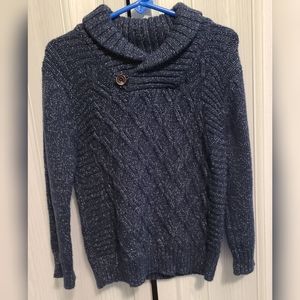 Toddler Boy's Cat & Jack blue knit sweater. Size 3T, worn once.